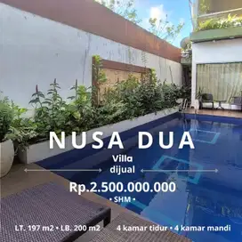 DIJUAL VILLA EMPAT KAMAR, TAMAN MUMBUL, NUSA DUA