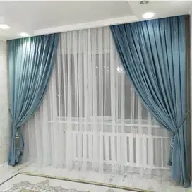 Pusat Tirai Gorden Jendela Gordyn Mewah Hordeng Model Terbaru Murah