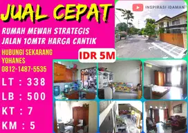 Rumah Mewah LT.338 jalan 10mtr harga cantik Strategis