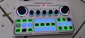 Soundcard live mixer F998 + 2 mic wireless