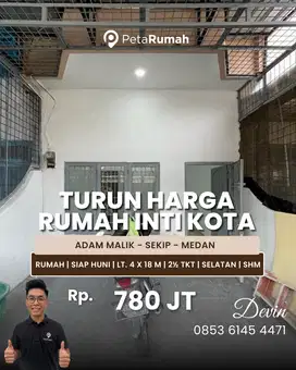 Jual Rumah Siap Huni Baru Renovasi Di Inti Kota Medan