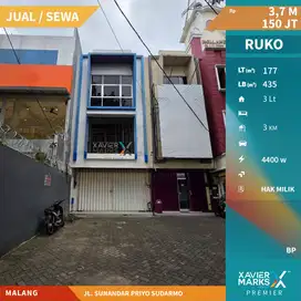 Ruko 3 Lantai Di Jalan Sunandar Priyo Sudarmo Purwantoro Malang(OLX637