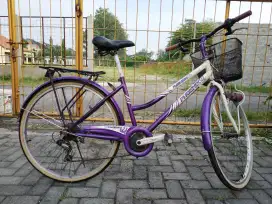 Sepeda keranjang Serra Siera Phoenix siap pakai gleyer normal bagus