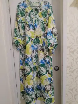 Preloved gamis busui bahan katun adem UK L