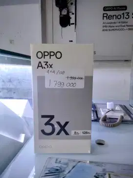 Oppo A3X ram 4+4/128 garansi resmi