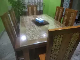 Jual meja makan jati
