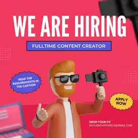 Lowongan Kerja Social Media & Content Creator Streetwear