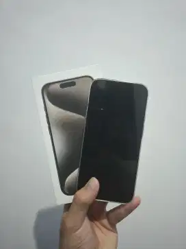 iphone 15 pro 128gb bh 99% ibox natural titanium garansi aktif