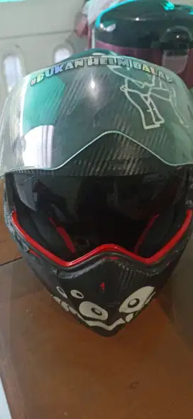 Helm fullface double visor