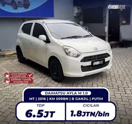 [ BERGARANSI 5TH KM 50RB ] TERMURAH AYLA M 1.0 MANUAL 2017 (HOBIMOBIL)