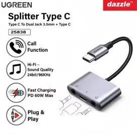 Ugreen Spliter type C to double Jack 3.5