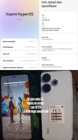 Redmi 13 Ram 8/128