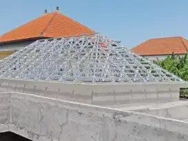 Bongkar pasang atap baja ringan & plafon pvc terpasang murah