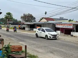 Tanah 600m2 di sewakan jl Lintas timur km 13 kota Pekanbaru