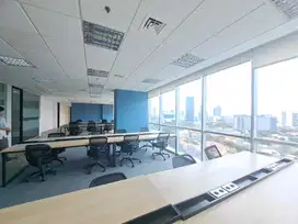 Sewa Kantor Furnish 453 m2 di Menara Prima Mega Kuningan, Hrg Tjangkau