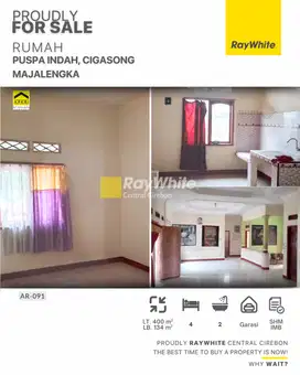 Jual Rumah SHM IMB di Komplek Puspa Indah Cigasong, Majalengka