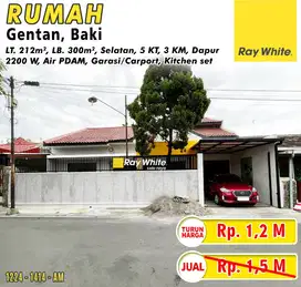 Dijual Rumah Bagus Siap Huni Tanah Luas Lokasi Gentan Baki