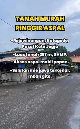 INVESTASI TANAH PEKARANGAN 3,5JT/M DEKAT GEMBIRA LOKA ZOO.JK13311