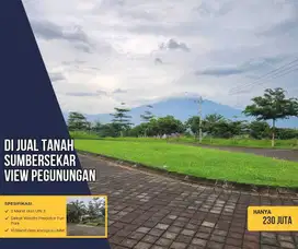 Tanah view pegunungan asri cocok untuk hunian keluarga dan rumah kos