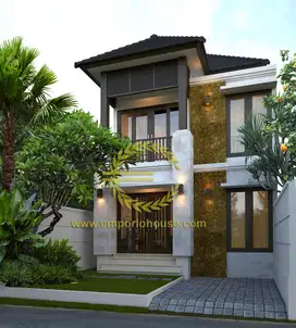Rumah Semi Furnished Konsep Villa Clasic