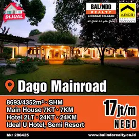 Hotel Aktif Dago Bandung, Mainroad, SHM, Termurah, Harga DiBawah Pasar