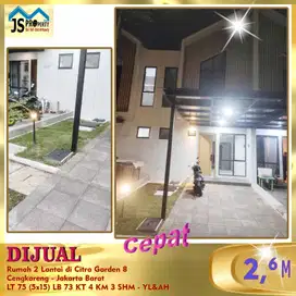 DIJUAL MURAH RUMAH 2 LANTAI CITRA GARDEN CITY 8 CENGKARENG JAKARTA