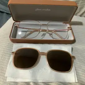 Kacamata Glass Studios double layer original Rosegold
