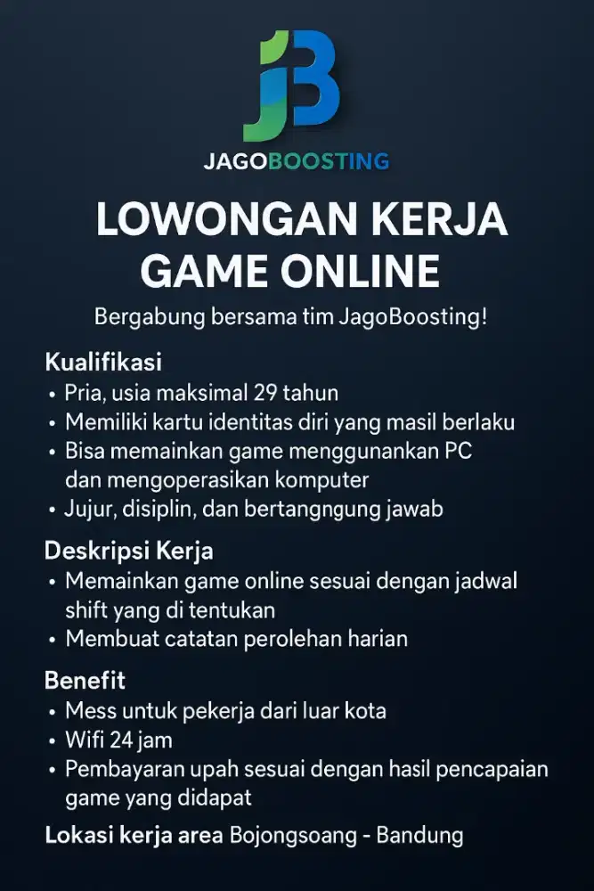 Lowongan kerja main game online