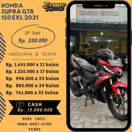 SUPRA GTR 150 EXL 2021 DP 200rb AJA