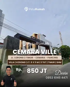 Jual Rumah Tipe Villa Kondisi Kosong Daerah Bhayangkara