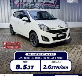 [ BERGARANSI 5TH KM 10RB ] AYLA X 1.0 FACELIFT MANUAL 2021 DP 8,5JT