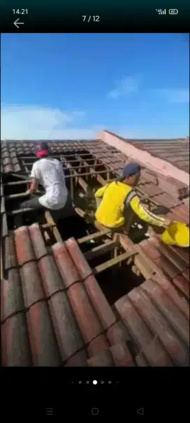 atap bocor kanopi atap bajarigan terpsang dlk
