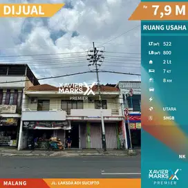 Dijual Ruang Usaha Luas & Strategis Di Nol Jalan LA Sucipto Malang
