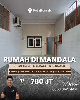 Jual Rumah 1 Tingkat Kondisi Siap Huni Daerah Mandala