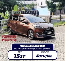 [ BERGARANSI 5TH KM 60RB ] SIENTA Q MATIC 2017 DP 17JT (HOBIMOBIL)