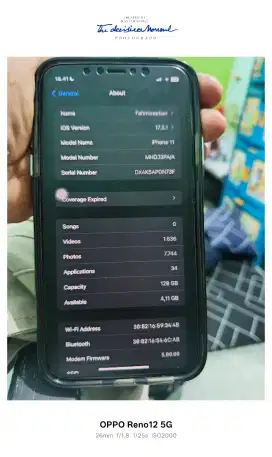 iPhone 11 mulus 128gb lngkap