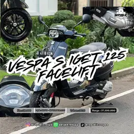 Vespa S IGET 125 FACELIFT th 2020 warna BLACK PERFECT CONDITION.