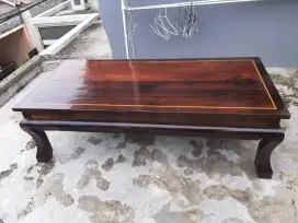 Kursi dan meja kayu sono keling