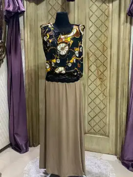 Dress kaos Cappucino