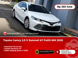 [ PAJAK PANJANG ] Toyota Camry 2.5 V Sunroof AT Putih 2020