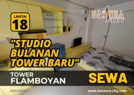 Disewakan Unit STUDIO Furnished Bulanan Tower Baru Apt Bassura City
