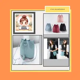 TAS SELEMPANG WANITA BUCKET CUTE GIRL KOREA MURAH BANGET