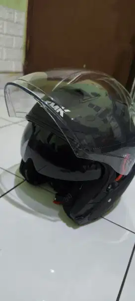 Dijual Cepat Brand New Helm SMK GTJ MA200, Matt Black, Double Visor M