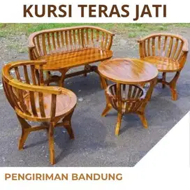 Kursi Teras Jati Mangkok Set