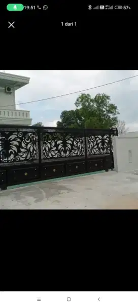 pagar motip cuting plat modren