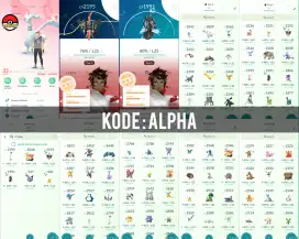 AKUN POKEMON GO LEVEL 33