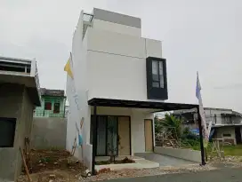 Rumah Modern 3 + 1 Kamar Tidur Dekat Pintu Tol Pamulang