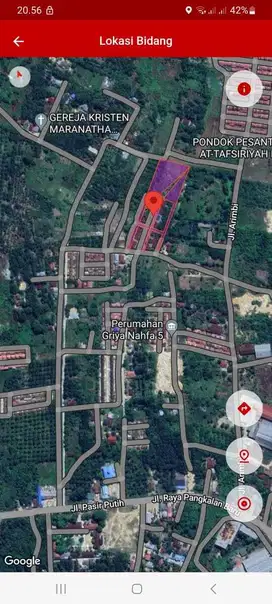 Tanah Perumahan Pasir Putih 6000m2 bonus 10 rumah dijual murah