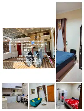 Di Sewakan Rumah Minimalis Serena, dekat Summarecon