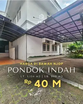 Pondok Indah Hitung Tanah Posisi Hoek Harga Dibawah NJOP